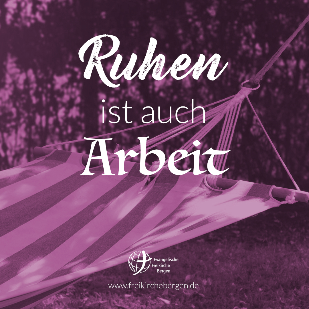 Ruhen ist auch Arbeit | Maiko Müller