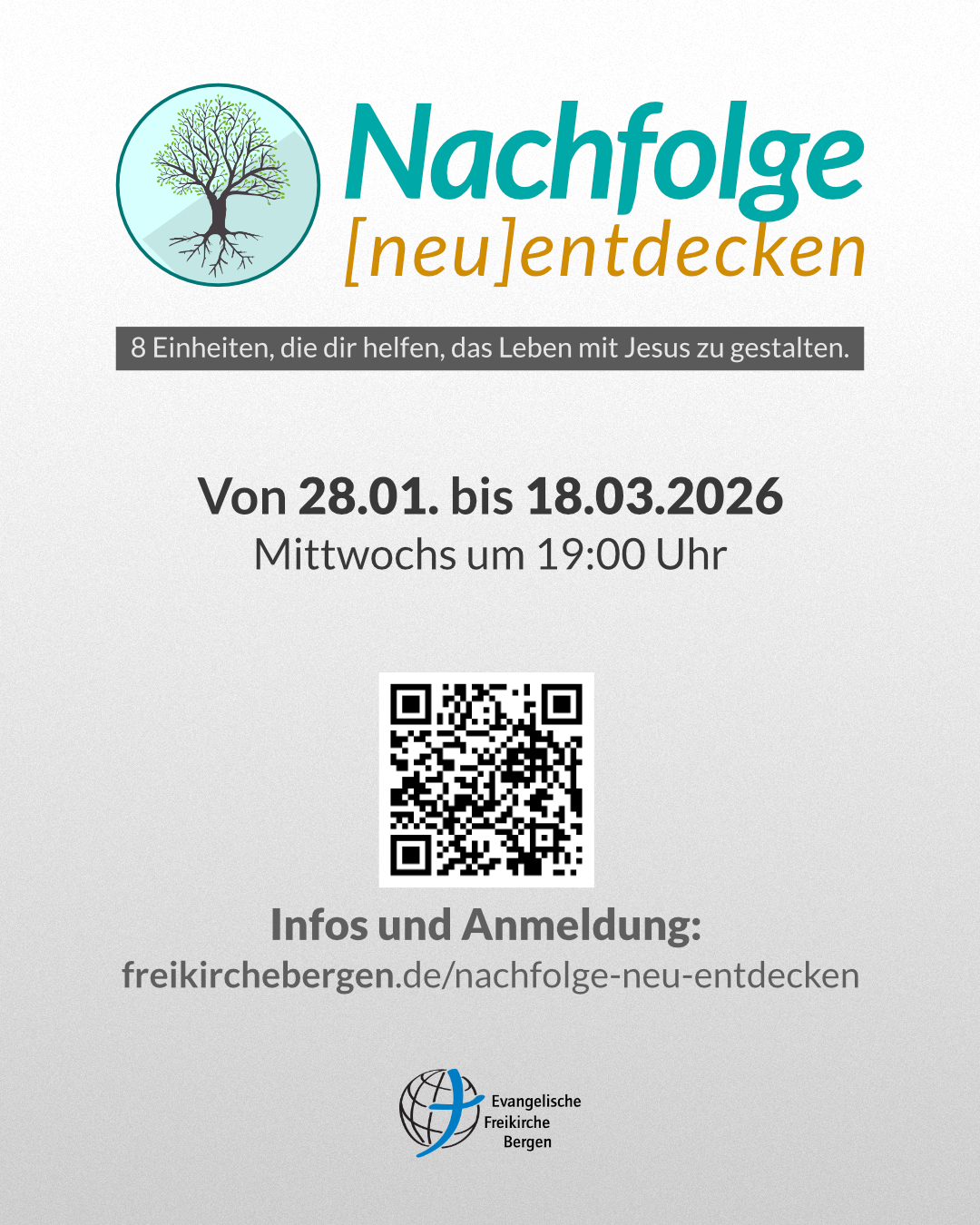Glaubenskurs: Nachfolge [neu]entdecken ab den 28.01.2026