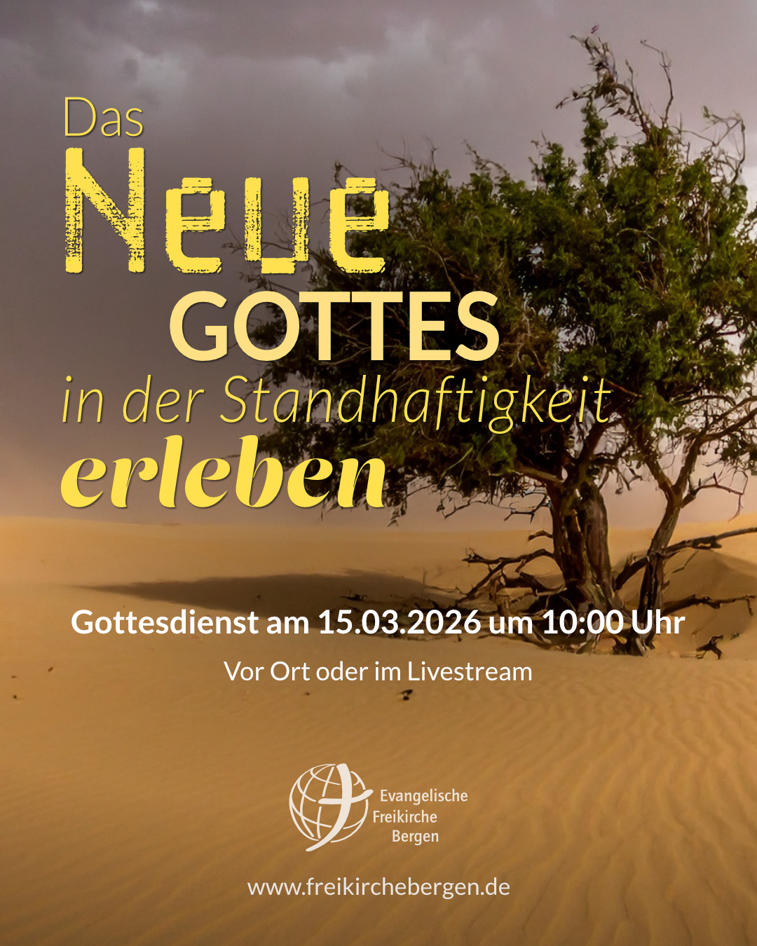 Das Neue Gottes in der Standhaftigkeit erleben